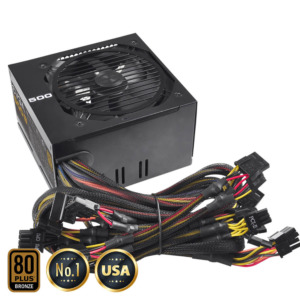 EVGA 500 B1 – 80 BRONZE 500W – Hard Line h2 EVGA 500 B1 - 80+ BRONZE 500W - Hard Line (TRAY)