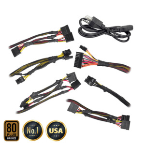 EVGA 500 B1 – 80 BRONZE 500W – Hard Line h6 EVGA 500 B1 - 80+ BRONZE 500W - Hard Line (TRAY)