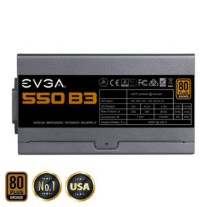EVGA 550 B3 - 80+ BRONZE 550W - Fully Modular (TRAY)