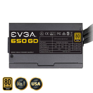 EVGA 650 GD - 80+ GOLD 650W - Hard Line (TRAY)