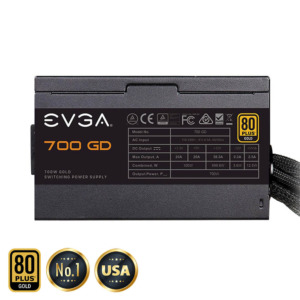 EVGA 700 GD – 80 GOLD 700W – Hard Line h3 EVGA 700 GD - 80+ GOLD 700W - Hard Line (TRAY)