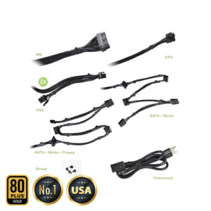 EVGA 700 GD – 80 GOLD 700W – Hard Line h6 EVGA 700 GD - 80+ GOLD 700W - Hard Line (TRAY)