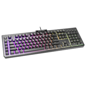 EVGA Z12 - RGB Gaming Keyboard - RGB Backlit LED - 5 Programmable Macro Keys - Dedicated Media Keys - Water Resistant