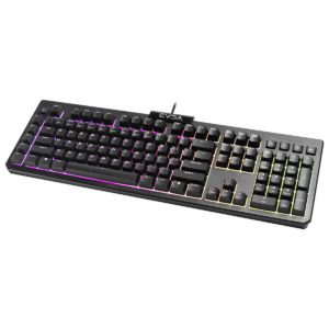 EVGA Z12 - RGB Gaming Keyboard - RGB Backlit LED - 5 Programmable Macro Keys - Dedicated Media Keys - Water Resistant