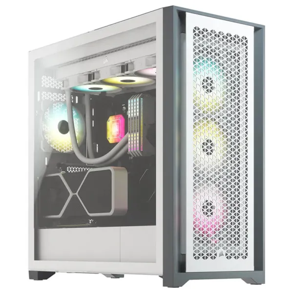 Corsair 5000D AIRFLOW Tempered Glass Mid-Tower ATX Case - White