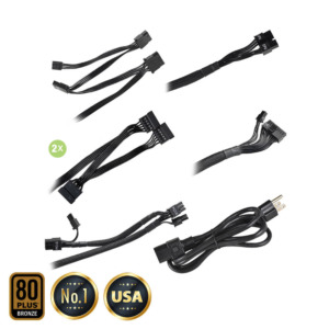 EVGA 500 BR - 80+ BRONZE 500W - Hard Line