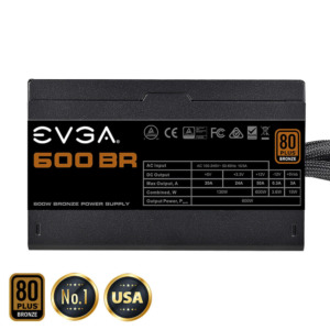 EVGA 600 BR – 80 BRONZE 600W – Hard Line H2 EVGA 600 BR - 80+ BRONZE 600W - Hard Line