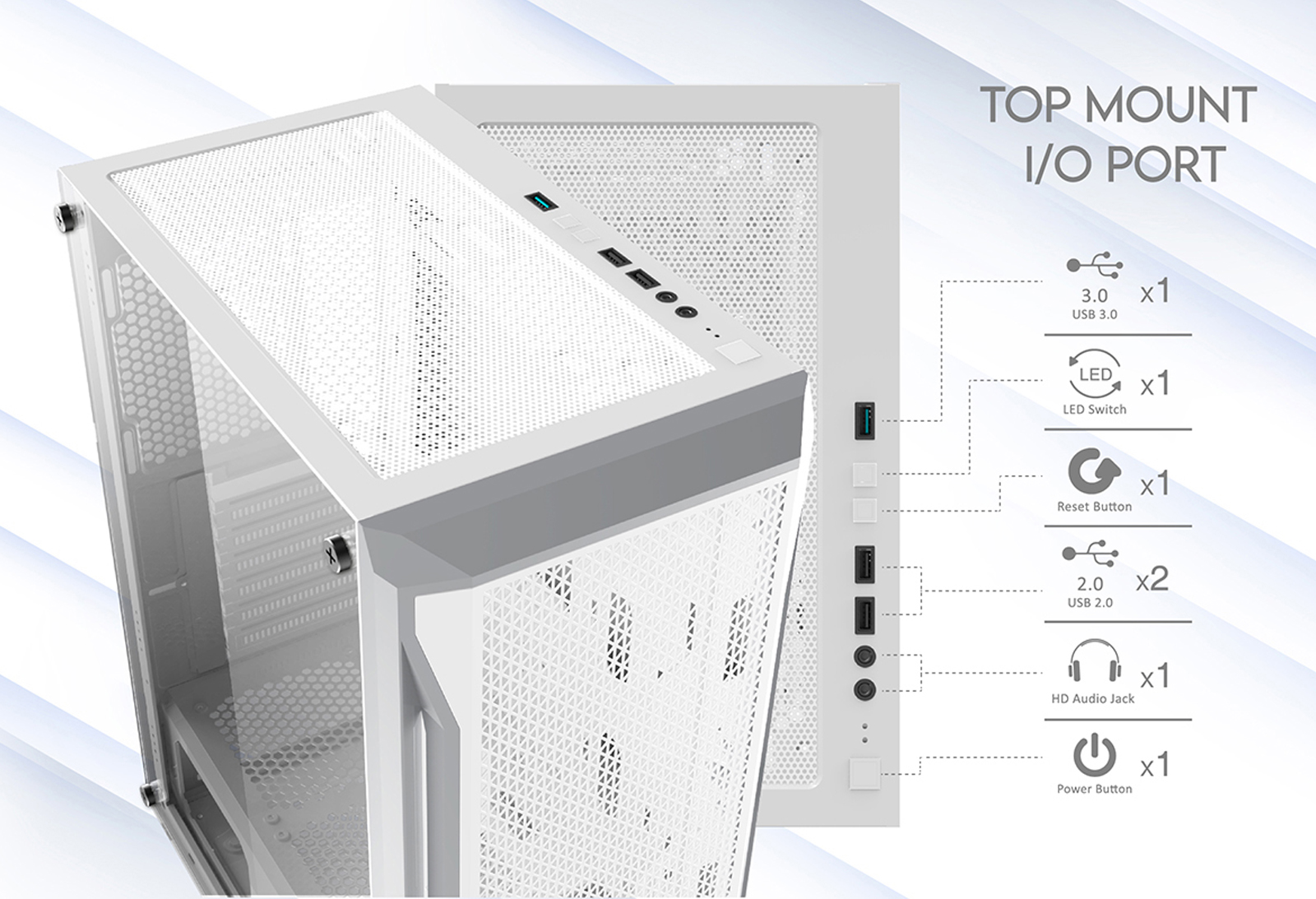 XIGMATEK Gaming X Arctic 3FX - ATX - Mid Tower (3x Fan)