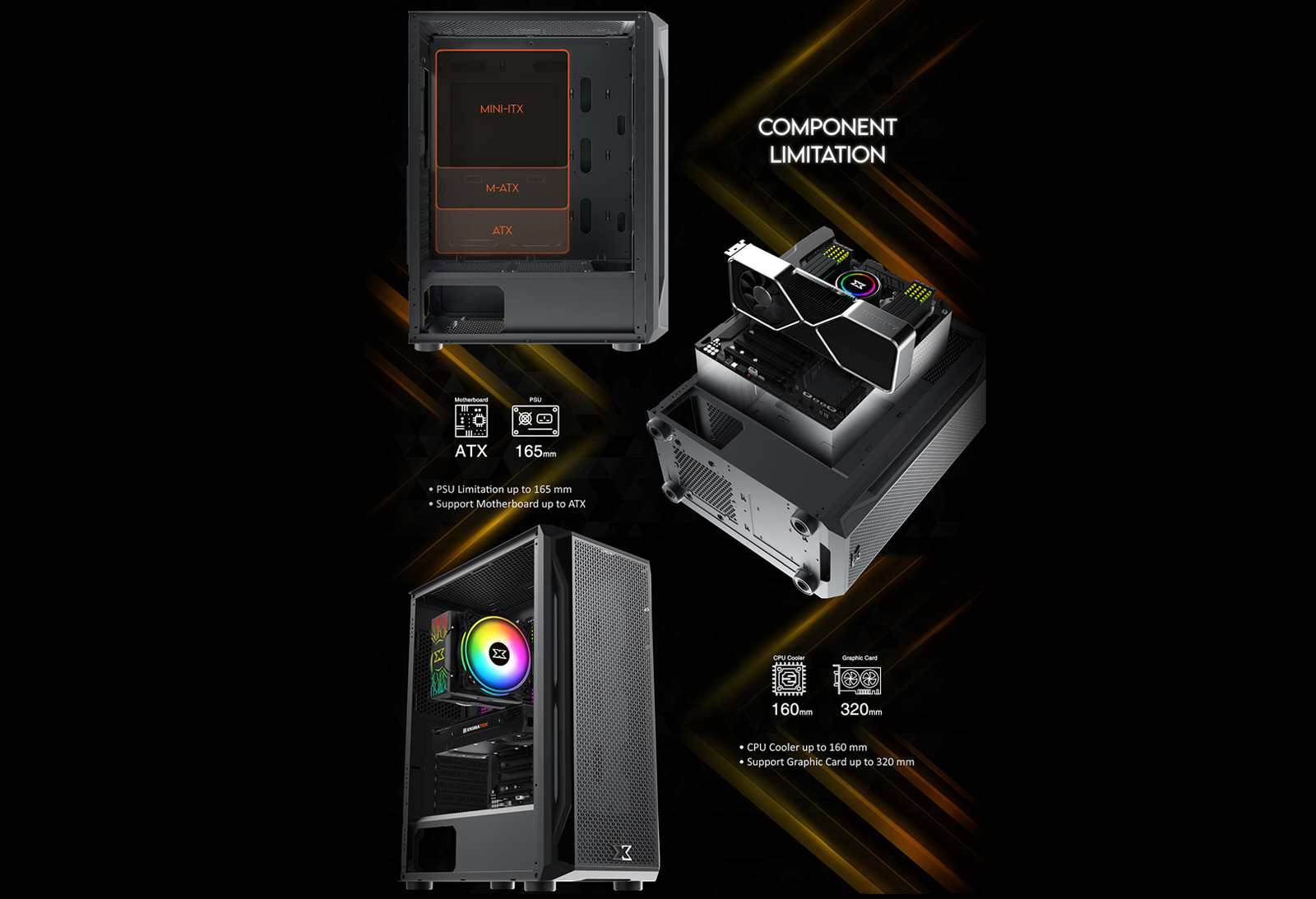 XIGMATEK Gaming X - ATX - Mid Tower (Không Fan)