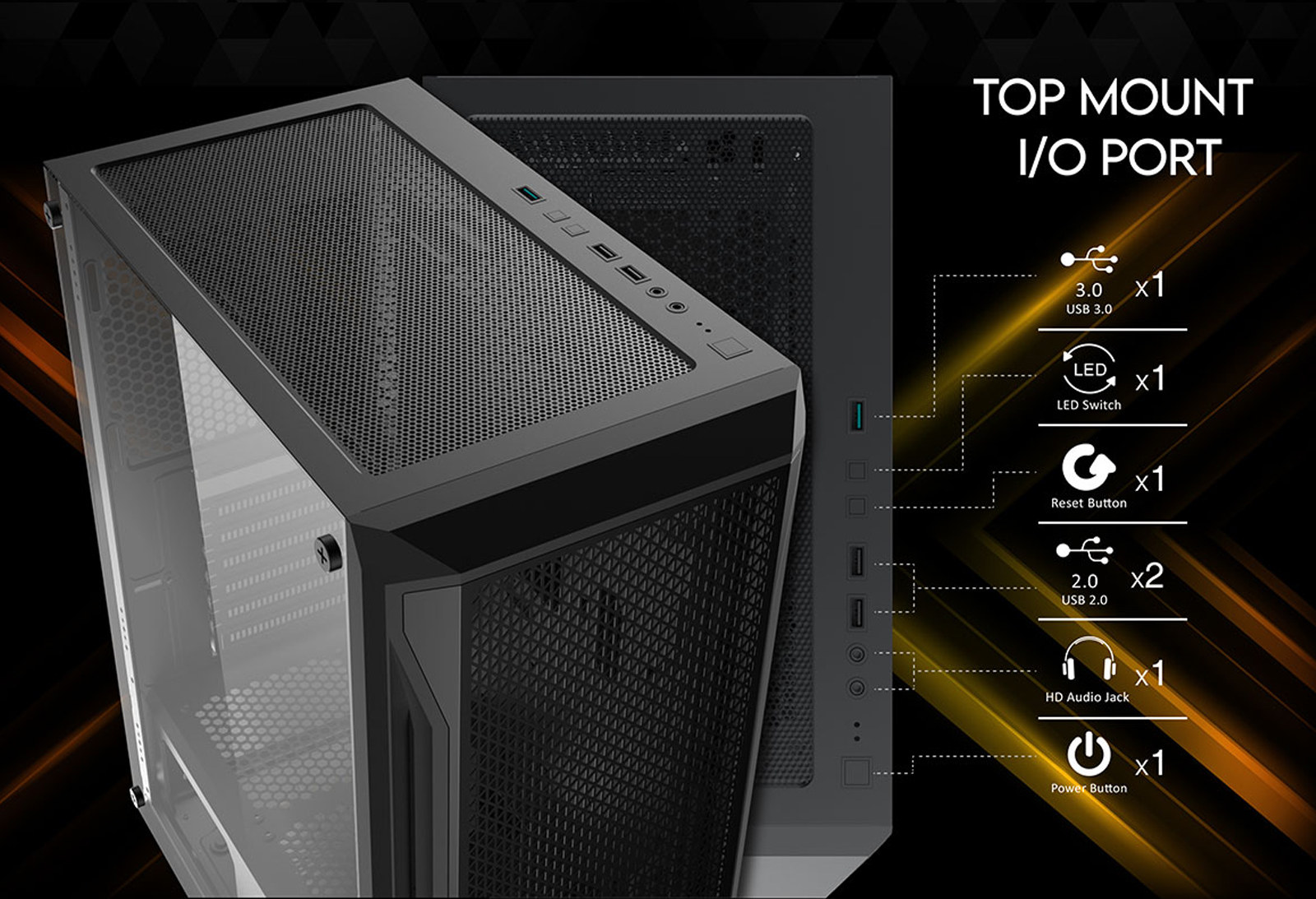 XIGMATEK Gaming X - ATX - Mid Tower (Không Fan)