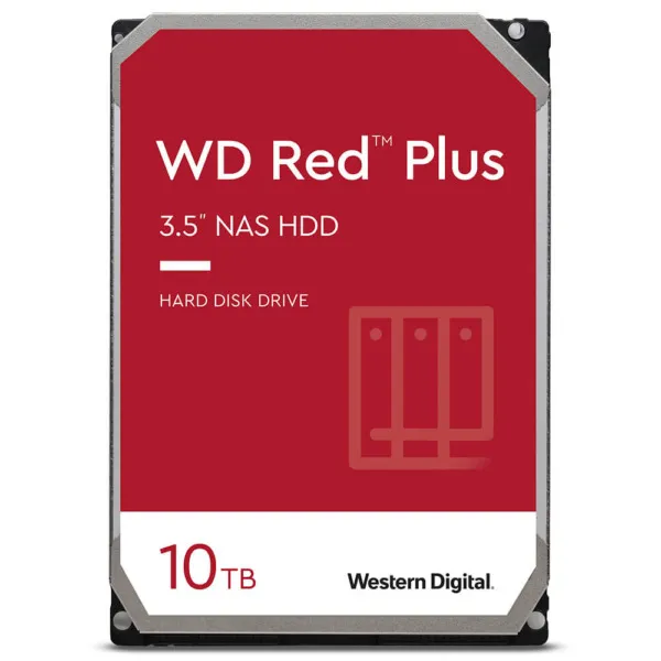 Western Digital Red Plus 10TB - 24/7 256MB cache Sata 3 - NAS Hard Disk Drive