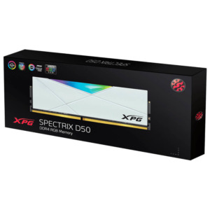 Adata SPECTRIX D50 RGB White - 8GB (1x8GB) DDR4 - Bus 3200Mhz Cas 16