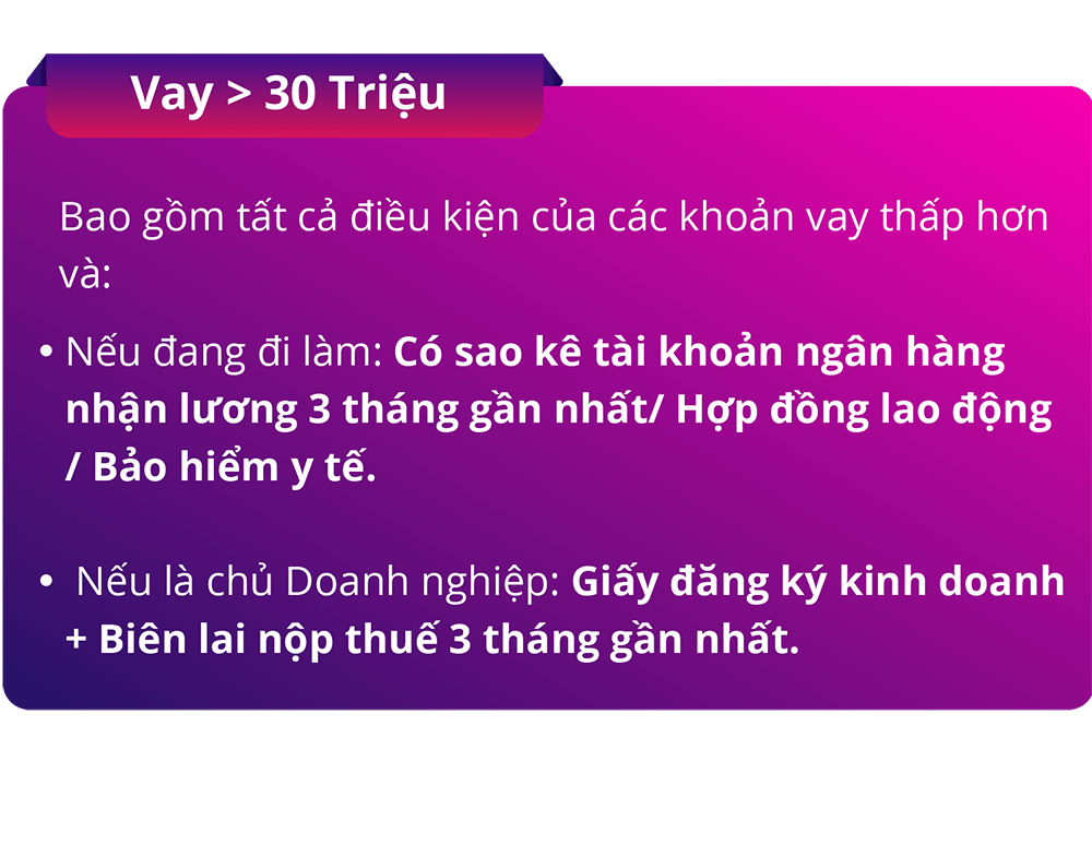 HDSS Vay tren 30tr Hướng dẫn Trả Góp khi mua hàng tại Tân Doanh