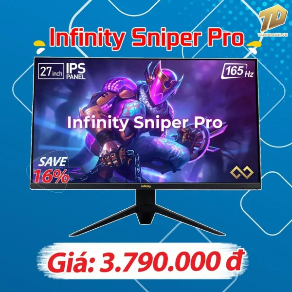 Infinity Sniper Pro - 27 inch FHD Fast IPS / 165Hz / HDR / AMD Freesync / Gsync / Chuyên Game