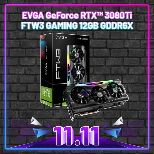 EVGA GeForce RTX™ 3080Ti FTW3 GAMING - 12GB GDDR6X