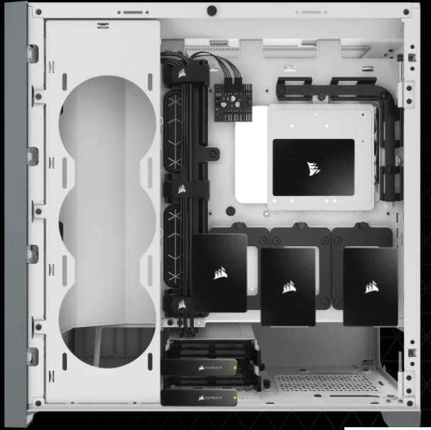 Corsair 5000D AIRFLOW Tempered Glass Mid-Tower ATX Case - White