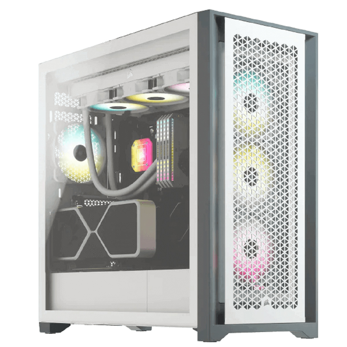 Corsair 5000D AIRFLOW Tempered Glass Mid-Tower ATX Case - White