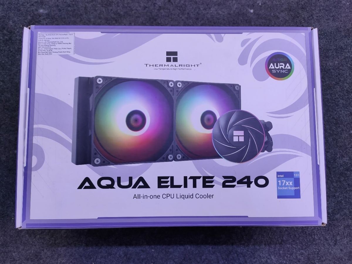 Thermalright Aqua Elite 240 ARGB Black - AIO CPU Cooler Thermalright Aqua Elite 240 ARGB Black - AIO CPU Cooler