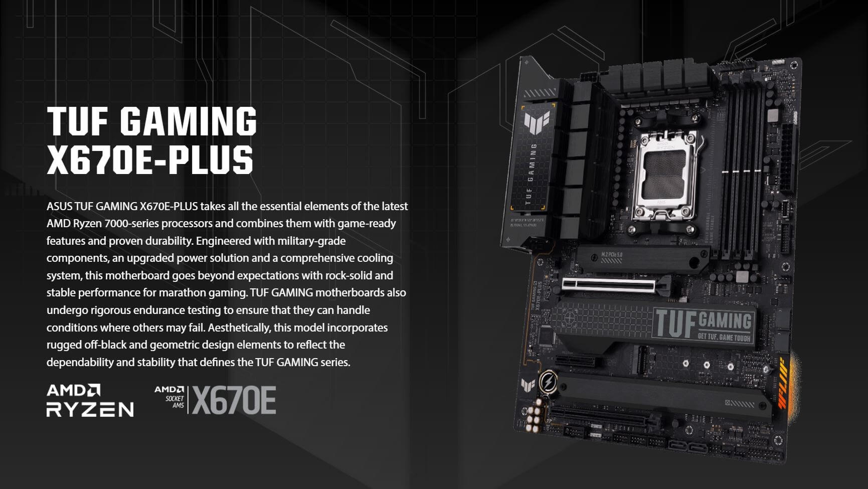 ASUS TUF GAMING X670E PLUS Asus TUF Gaming X670E-Plus - Socket AM5