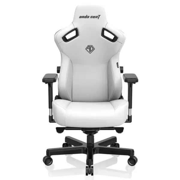 Andaseat Kaiser 3 Cloudy White - Premium PVC Leather - Ultimate Ergonomic Gaming Chair