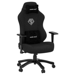Andaseat Phantom 3 Carbon Black - Linen Fabric - Premium Office Gaming Chair