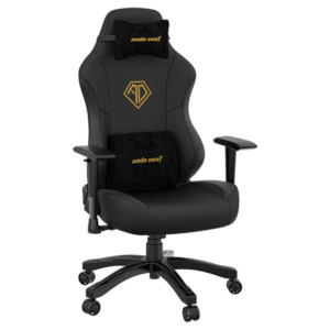 Andaseat Phantom 3 Elegant Black - Premium PVC Leather - Office Gaming Chair