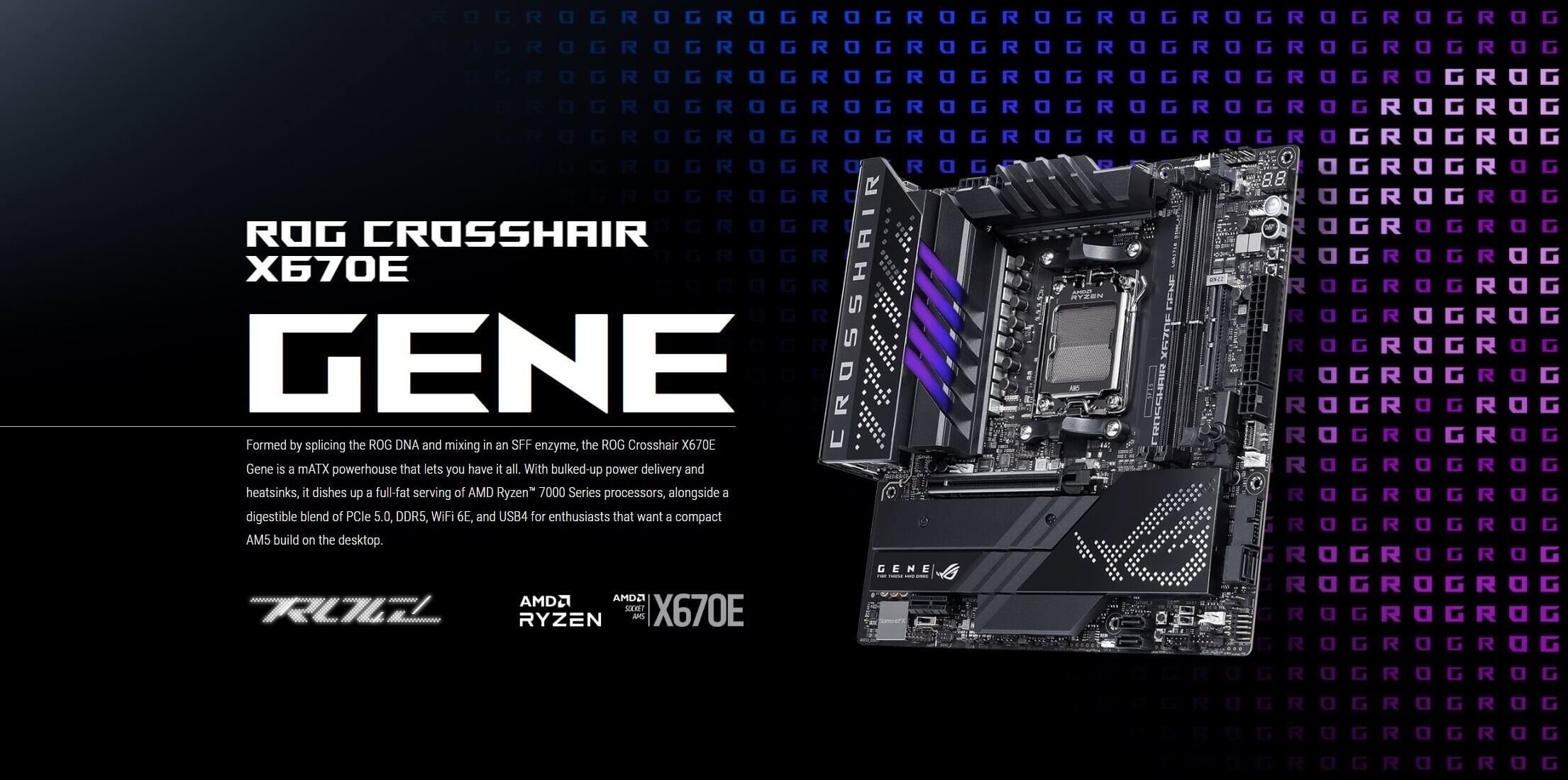 Asus ROG Crosshair X670E Gene - Socket AM5