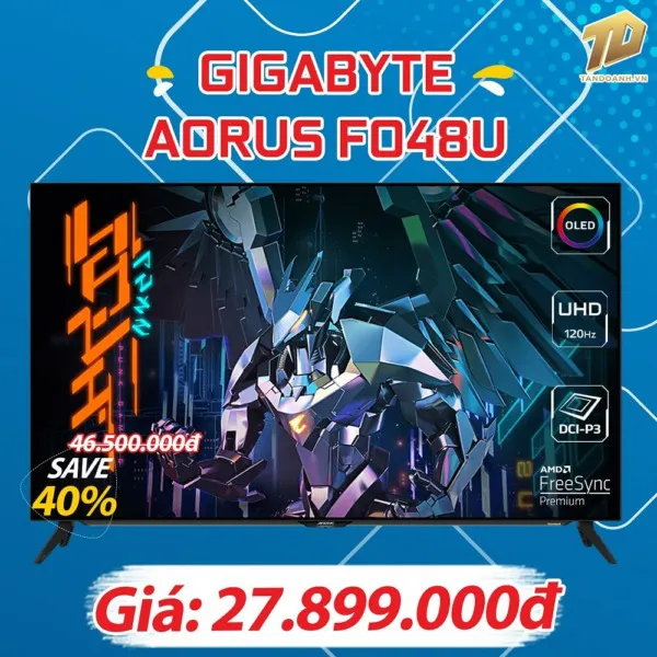 Gigabyte Aorus FO48U – 48 Inch 4K UHD / OLED / 120Hz / HDR / 1ms - Gaming Monitor