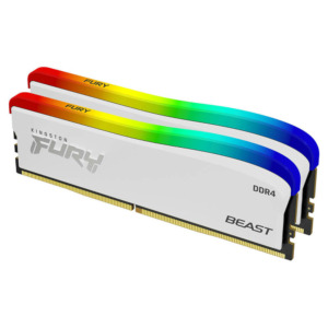 Kingston FURY Beast White RGB Special Edition - 16GB (2x8GB) DDR4 - Bus 3200MHz Cas 16