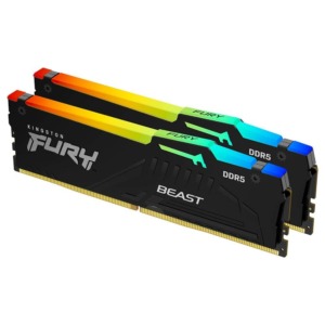 Kingston Fury FURY Beast RGB DDR5 H1 Kingston FURY Beast RGB - 64GB (2x32GB) DDR5 - Bus 6000MHz Cas 40