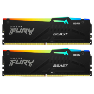 Kingston Fury FURY Beast RGB DDR5 H2 Kingston FURY Beast RGB - 64GB (2x32GB) DDR5 - Bus 6000MHz Cas 40