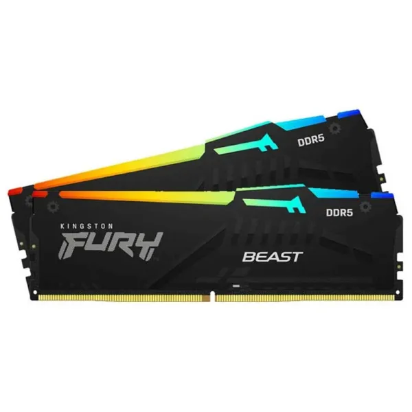 Kingston FURY Beast RGB – 64GB (2x32GB) DDR5 – Bus 6000MHz Cas 40