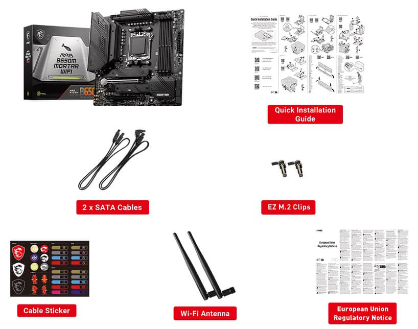 MSI MAG B650M MORTAR WIFI - Socket AM5