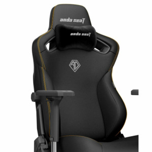 Andaseat Kaiser 3 Elegant Black - Premium PVC Leather - Ultimate Ergonomic Gaming Chair