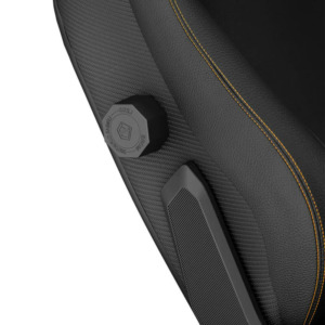 Andaseat Kaiser 3 Elegant Black - Premium PVC Leather - Ultimate Ergonomic Gaming Chair