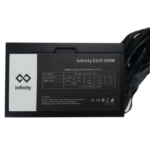 Infinity ECO 550W H04 Infinity ECO 550W Single Rail – True Power