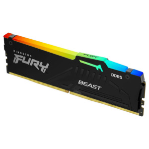 Kingston Fury BEAST RGB DDR5 Single H2 Kingston FURY Beast RGB - 16GB (1x16GB) DDR5 - Bus 6000MHz Cas 36 (KF560C36BBE2A-16)