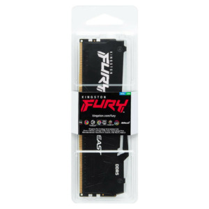 Kingston Fury BEAST RGB DDR5 Single H3 Kingston FURY Beast RGB - 16GB (1x16GB) DDR5 - Bus 6000MHz Cas 36 (KF560C36BBE2A-16)
