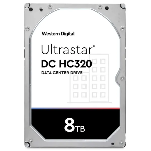 Western Digital Enterprise Ultrastar DC HC320 8TB 3.5Inch 7200RPM 6Gb/s SATA 256MB Hard Drive (HUS728T8TALE6L4)