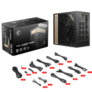 MSI MEG Ai1300P PCIE5 - 1300W 80 PLUS Platinum - Fully Modular - Support PCIe Gen 5.0 Graphics Card