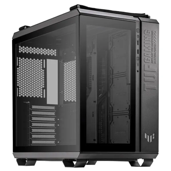 ASUS TUF Gaming GT502 Black - Dual-Chamber Tempered Glass Mid Tower Case