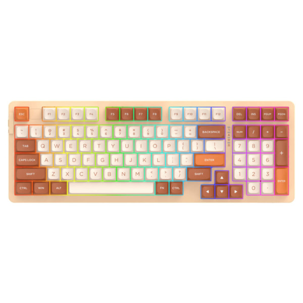 DAREU A98 PRO Tiramisu - Triple Mode | DareU DREAM Switch | RGB Gaming Wireless Keyboard