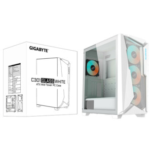 GIGABYTE C301 GLASS WHITE - Mid Tower Case