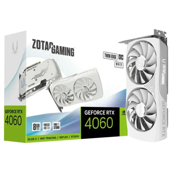 ZOTAC GAMING GeForce RTX 4060 8GB Twin Edge OC White Edition - 8GB GDDR6