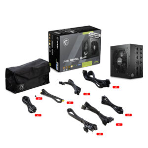 MAG A850GL PCIE5 ATX 3.1 H2 MSI MAG A850GL PCIE5 ATX 3.1- 850W 80Plus Gold - Fully Modular - Support PCIe Gen 5.1 Graphics Card