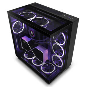 NZXT H9 Elite Matte Black - Premium Dual-Chamber Mid-Tower Airflow Case