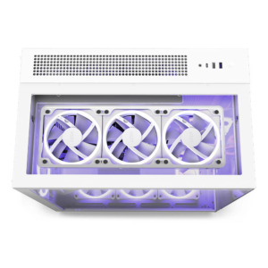 NZXT H9 Elite White H2 NZXT H9 Elite Matte White - Premium Dual-Chamber Mid-Tower Airflow Case