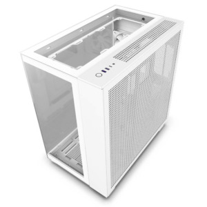 NZXT H9 Elite White H4 NZXT H9 Elite Matte White - Premium Dual-Chamber Mid-Tower Airflow Case