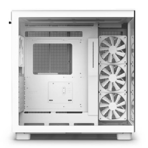 NZXT H9 Flow White H3 NZXT H9 Flow Matte White - Dual-Chamber Mid-Tower Airflow Case