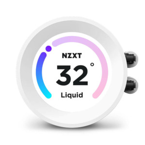 NZXT Kraken Elite 240 RGB Matte White - 240mm AIO Liquid Cooler with LCD Display and RGB Fans